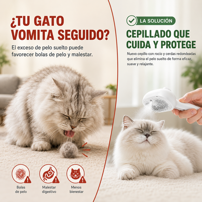 Cepillo Removedor de pelo con humificador
